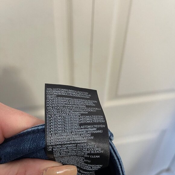 NYDJ Womens NWT Curves 360 Habana Sideseam Slit Stretch Jean Shorts Plus Size 28 - Picture 9 of 10